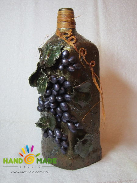 Декор бутылки для вина