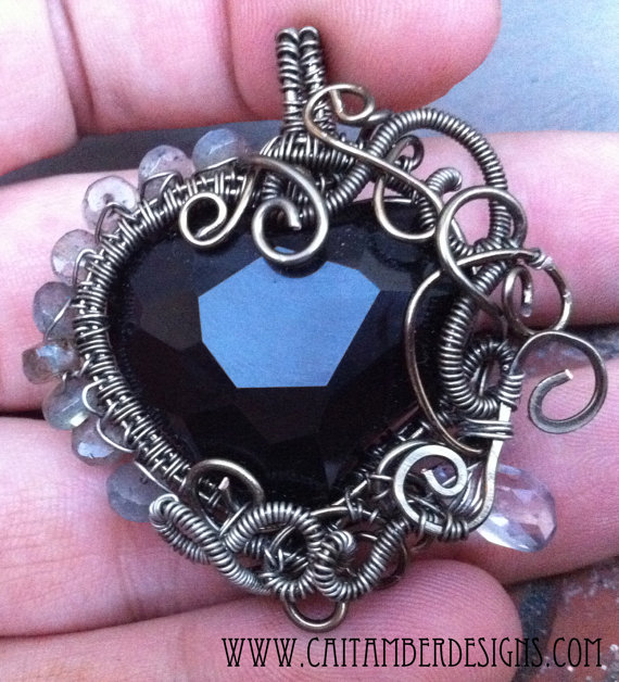 wire wrapped heart tutorial 3