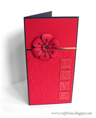 CRAFTICIOUS POP UP FLOWERS CARD OPEN2