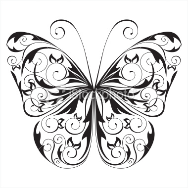 stock-illustration-11185329-black-and-white-butterfly