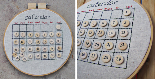 MayDae-Christmas-perpetual-embroidered-calendar-handmade-diy