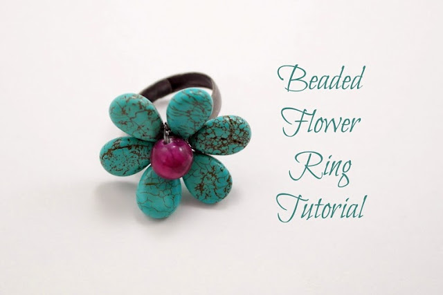Beaded+Flower+Ring