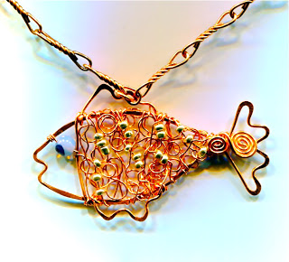 Copper Fish Necklace088
