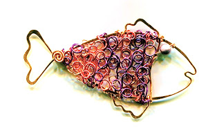 Copper Fish Necklace095