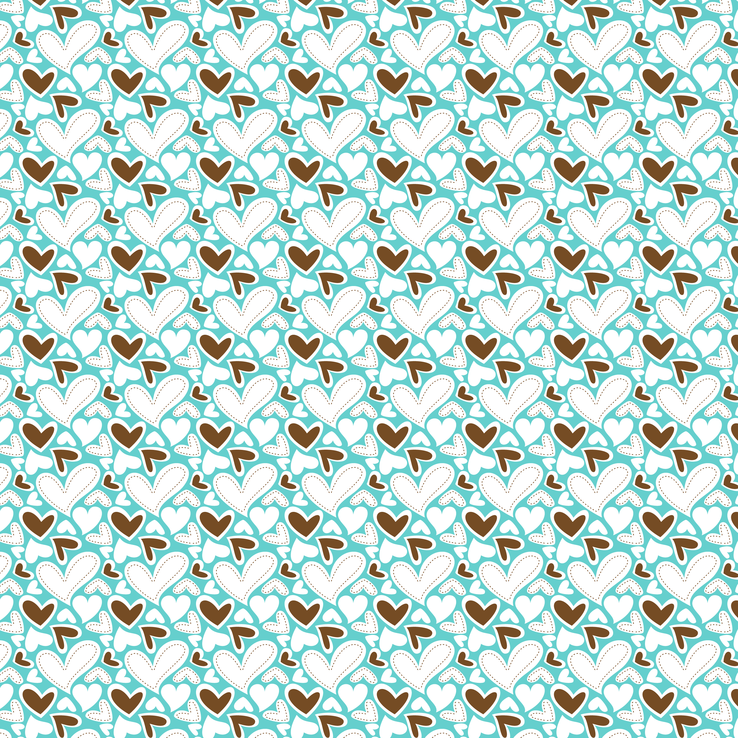 FabNFree-3111-StitchyHearts-TurquoiseBrown-Paper