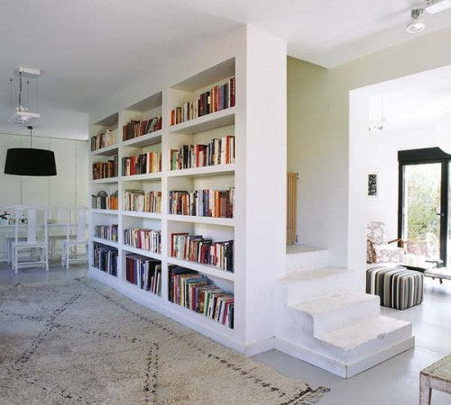 home-library-in-a-living-room