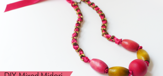 diy mixed ribbon necklace copy