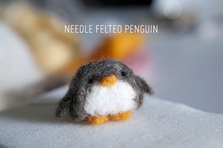 пингвин из шерсти_новый размер
