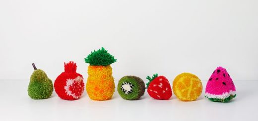fruit-pompoms-on-table